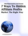 Thumbnail 7 Ways to Hidden Affiliate  + 25 artic PLR Affiliate Program